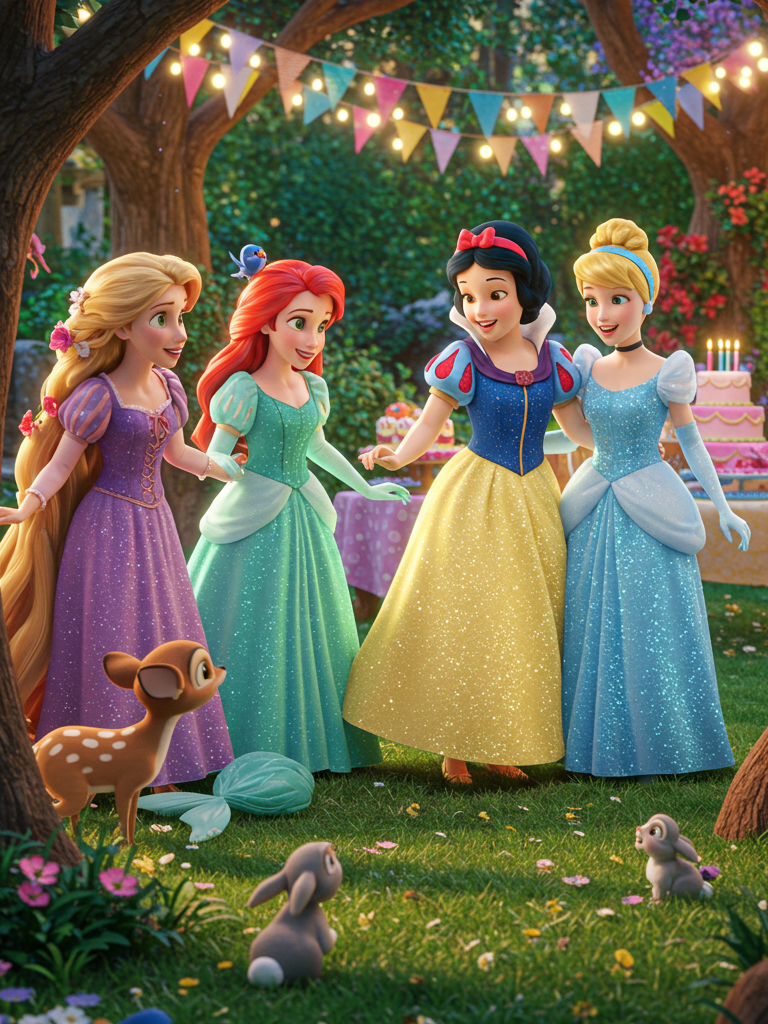 Feliz Cumpleaños Princesas!!! #fypシ゚viral🖤tiktok #funny #paratii #pravoce #paratiiiiiiiiiiiiiiiiiiiiiiiiiiiiiii #cumpleaños #feliz #fyp #cumpleaños #snowwhite #rapunzel #ariel #princesas