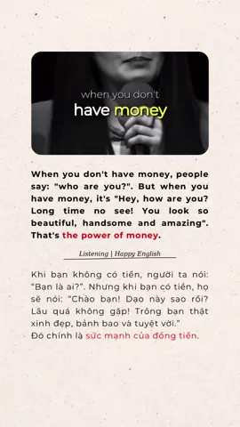 The power of money… #listening #english #viral #fyp #LearnOnTikTok 