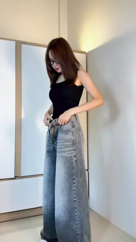 #กางเกงยีนส์ #กางเกงยีนส์กระบอกใหญ่ #กางเกงยีนส์ขายาว #กางเกงยีนส์เอวสูง #กางเกงยีนส์เอวสูงเก็บพุง #baggyjeans #OOTD #ไอเดียแต่งตัว 