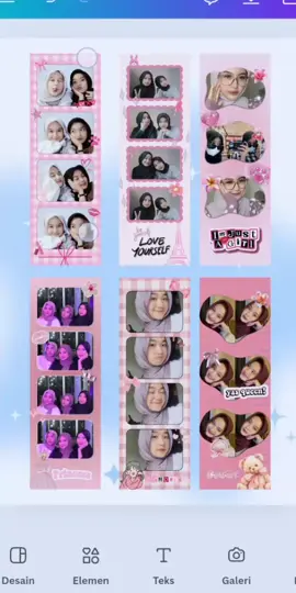 i luv pink😍 yg mau templatenya cek sini yaa 👉🏻https://lynk.id/desitrisnawati #photostrip#photostriptemplate#photostripcustom#photostripideas#photobooth#pink#canva#canvadesign 