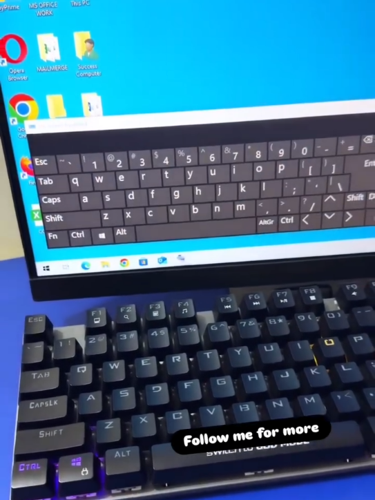 How to on screen keyboard in laptop/pc #laptop #keyboard #trick #viral #foryou #fyp #fyp #fyp #fyp 