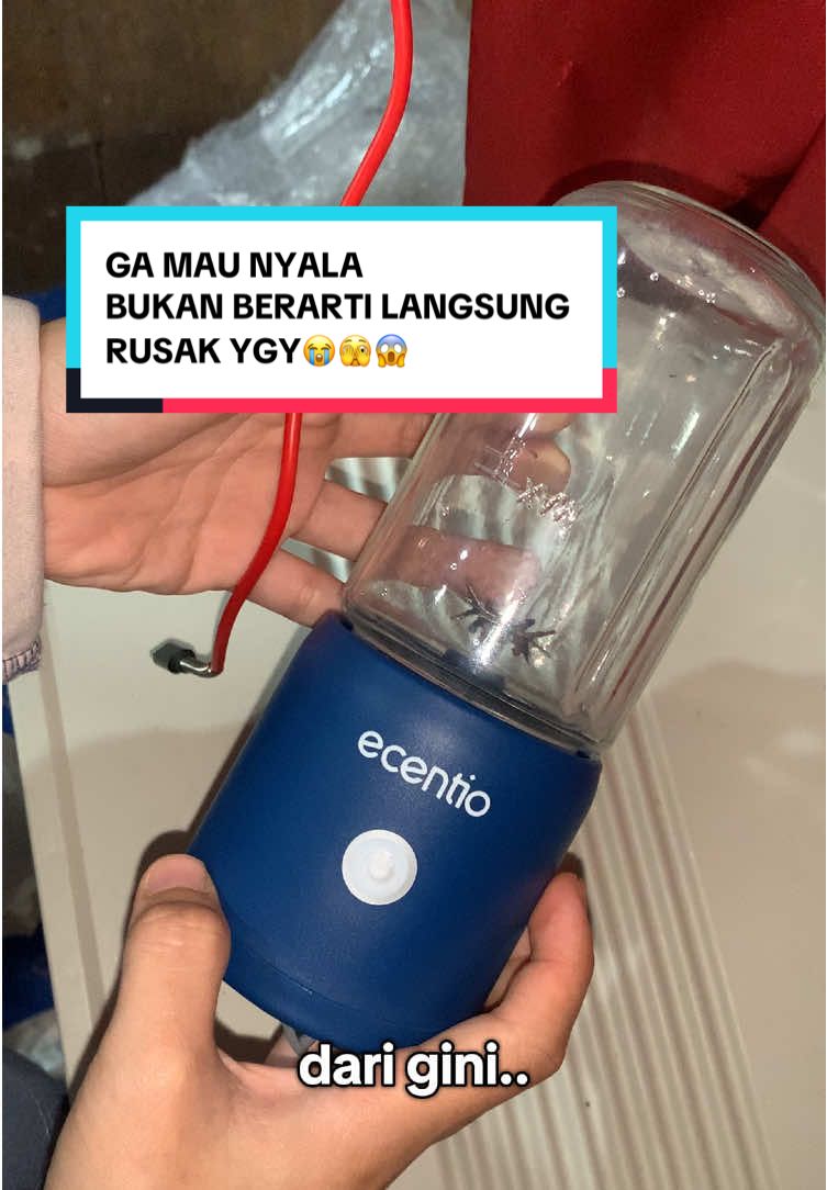 padahal baru beli, jangan langsung bilang rusak klo blender portable ecentio ga bisa nyala ya guys yaa, yok coba cara ini dulu😇                      #ecentio #ecentiojuicer #juicer #blenderportable 