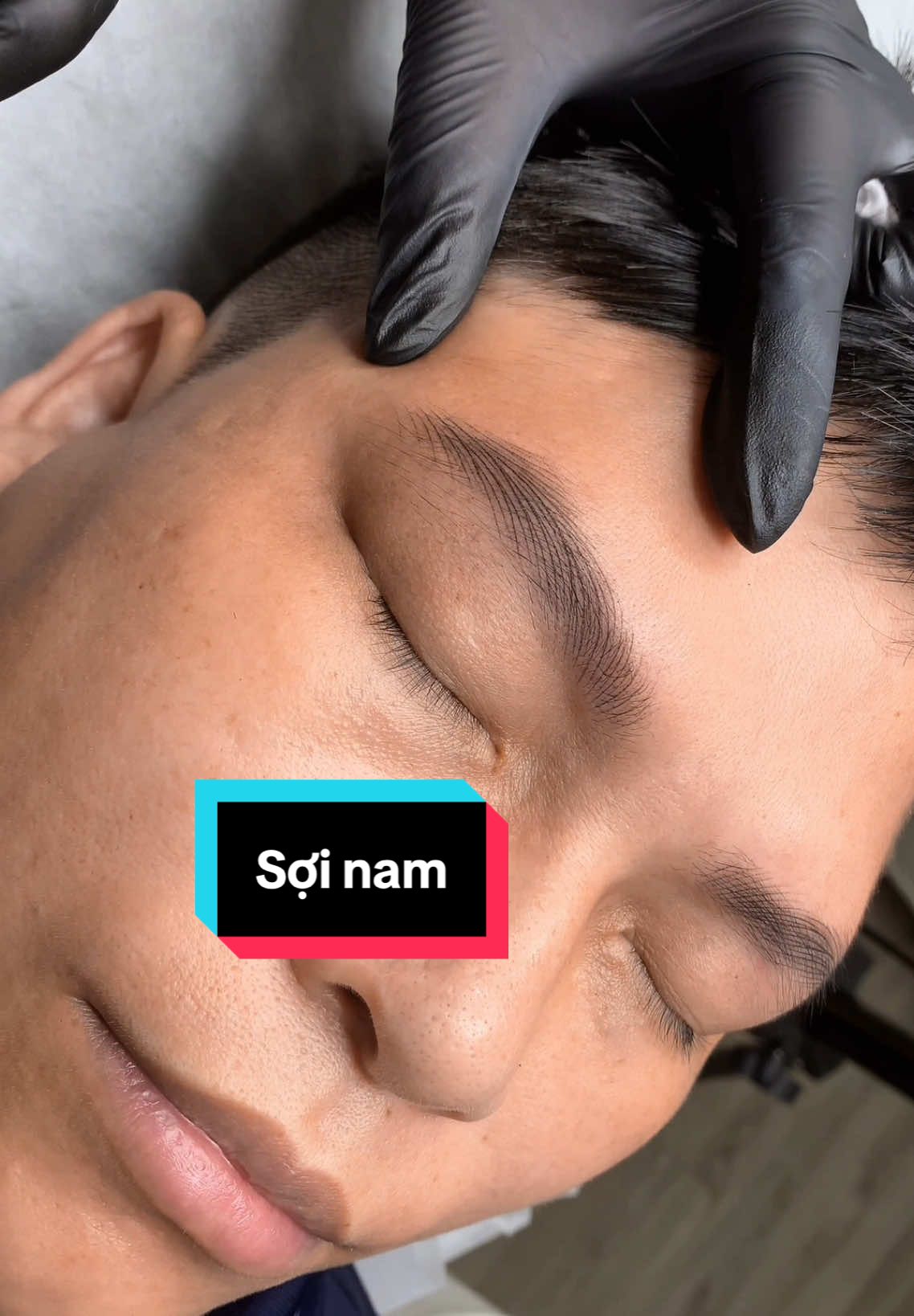 Làm đẹp cho em zai có đôi chân mày thưa nhạt. #LanAnhBrows #hairstrokes 