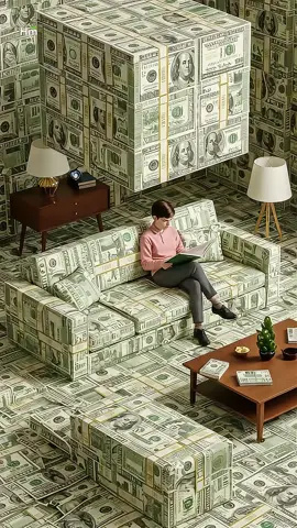 (Money Luck)A house surrounded by money... #Rich #Wish #Luck #돈벼락 #부자 (돈쭐) 돈으로 둘러쌓은 집...