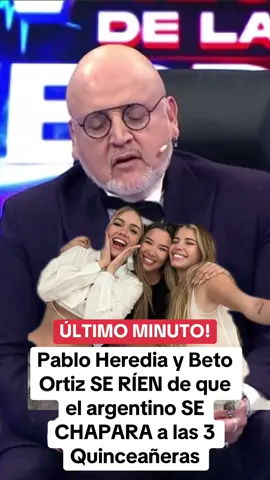 8.06/17: #PabloHeredia se ríe de que #betoortiz mencione que se besara a las 3 actrices de #vbq  . #venbailaquinceañera #alefuller #flavialaos #mayragoñi #alessandrafuller  #Peru #peruanos #tiktokperu #Viral #fyp #parati #riclatorrez #riclatorre #chollywood #farandulaperuana  #magalytvlafirme #magalymedina #amoryfuego  #destacame  #americahoy 