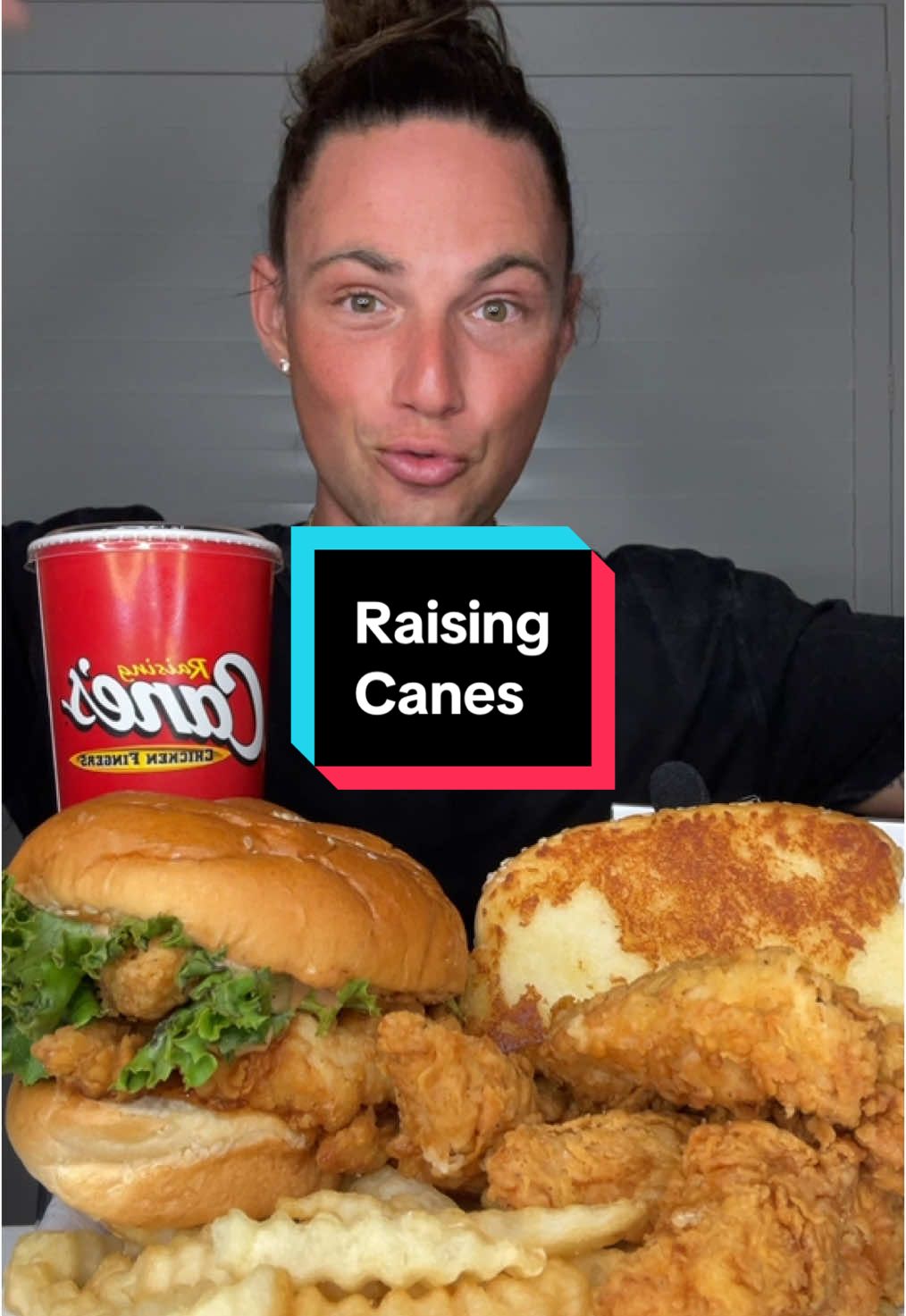 Raising Cane’s 🍗 @Raising Cane's #raisingcanes #chicken #Foodie #mukbang #asmr #fyp 