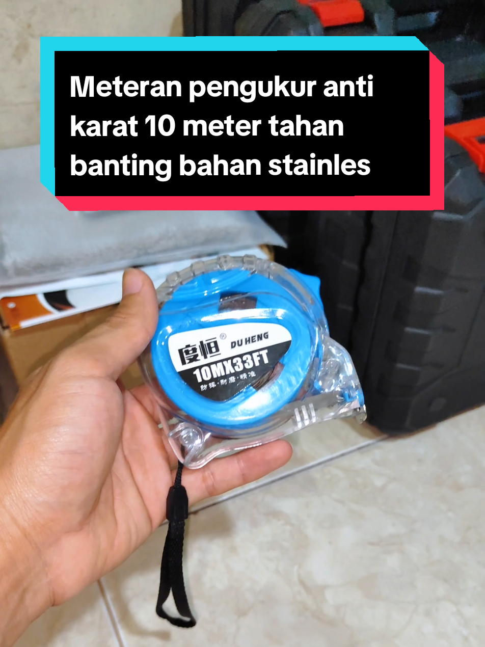 Meteran pengukur anti karat 10 meter tahan banting bahan stainles #meteran #meterantukangbangunan #meteranpengukur10meterbahanstainles 