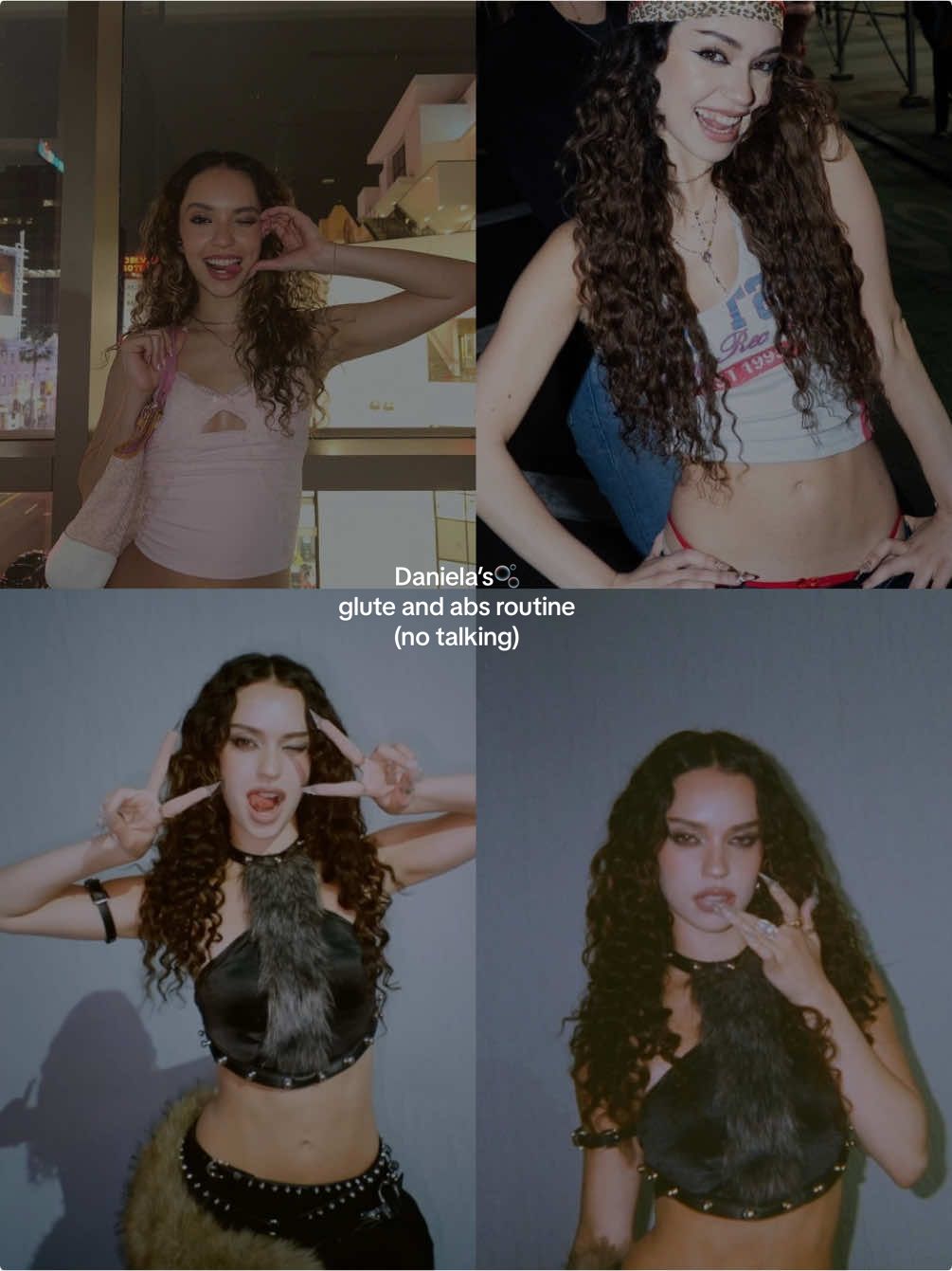 this is daniela’s workout routine (non talking) the core is inspired because I came up with a routine that I noticed is super important among all kpop idols, targeting their lower abs 💘🙌 #homeworkout #danielaworkouroutine #katseye_daniela #katseye#workout #kpopfyp 