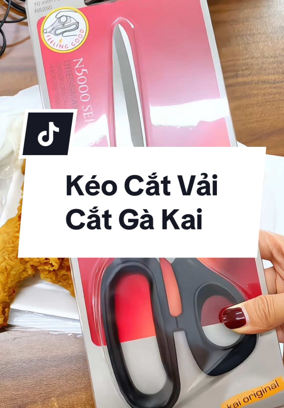 Kéo này dùng để cắt gà, cắt thịt nướng ok lắm luôn ạ #Kai #kaivietnamstore #kaivietnam #keo #kéo #hangnhatnoidia #yeubep #sale #dungcubep 