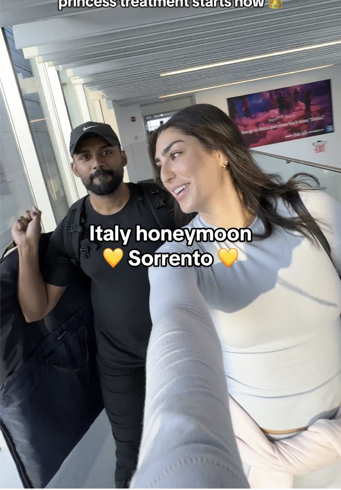 50 cent was in fact on our flight (& benson boon) #traveltiktok #honeymoon #italy #sorrento #hinge @delta @Beis Travel @Hinge 🖤 