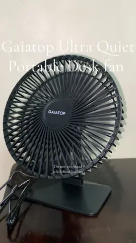 Looking for desk fan sa office? Or Sa Car? Swak sayo to! Walang Ingay super smooth at Ang lakas ng hangin!!🤗 #gaiatopdeskfan #gaiatopfan #deskfan #officedeskfan #carfan #carfans #electricfanforcar #minifan #fypage #viral 