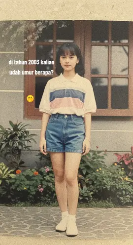 2003 udah umur 13, kalo kalian? #fotokecil #oldphoto #fotojadul #istriidaman 