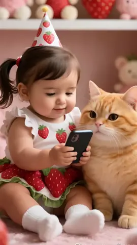 Cute baby laughing with cat #cutebaby #cutecat #babylaugh #petlovers #pet #funnybaby #funnyvideo #funnymoments😂 #catlaughing #fyp #ai 
