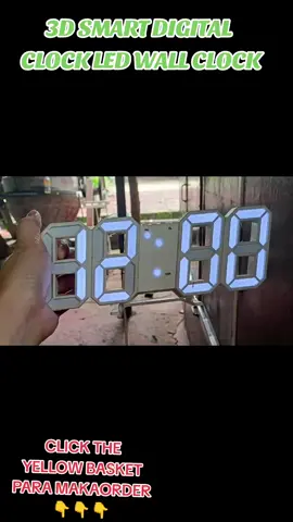3D SMART DIGITAL  CLOCK LED WALL CLOCK KAYA CLICK THE YELLOW BASKET PARA MAKAORDER#ledwallclock #digital #DIGITAL #digitalclock #clock #CLOCK #clocks #digitalclock #trendingvide #VIRAL #trendingsound #trendingtiktok #trendingsong #trendingvideo #trending 