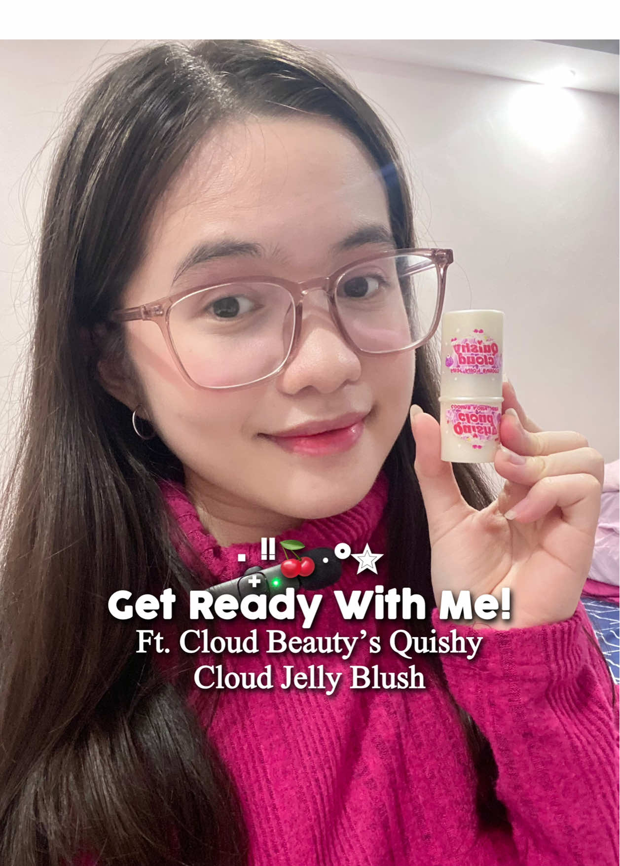 Get Ready With Me using @CloudBeauty’s Quishy Cloud Jelly Blush in the Shade Cherry! 🍒🩷 This is my first ever jelly blush and all I can say is that its quality is already good for its price 🪄 This is a great beginner friendly makeup product for students and comes in 4 different shades (Cherry, Strawberry, Watermelon, and Peach). Get yours now thru the yellow basket 💓 #makeup #grwm #makeupph #cloudbeauty #fyp #beauty 