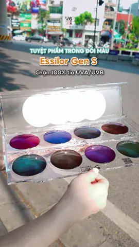 Tuyệt phẩm tròng đổi màu Essilor Gen S  👉 Ngăn tia UVA/UVB  👉 Hạn chế ánh sáng xanh có hại  👉 Tốc độ đổi màu siêu nhanh  👉 Mang lại tầm nhìn rõ nét  👉 Sở hữu 8 phiên bản màu sắc  #kinhmatanna#annaeyeglasses #trongdoimau #essilor