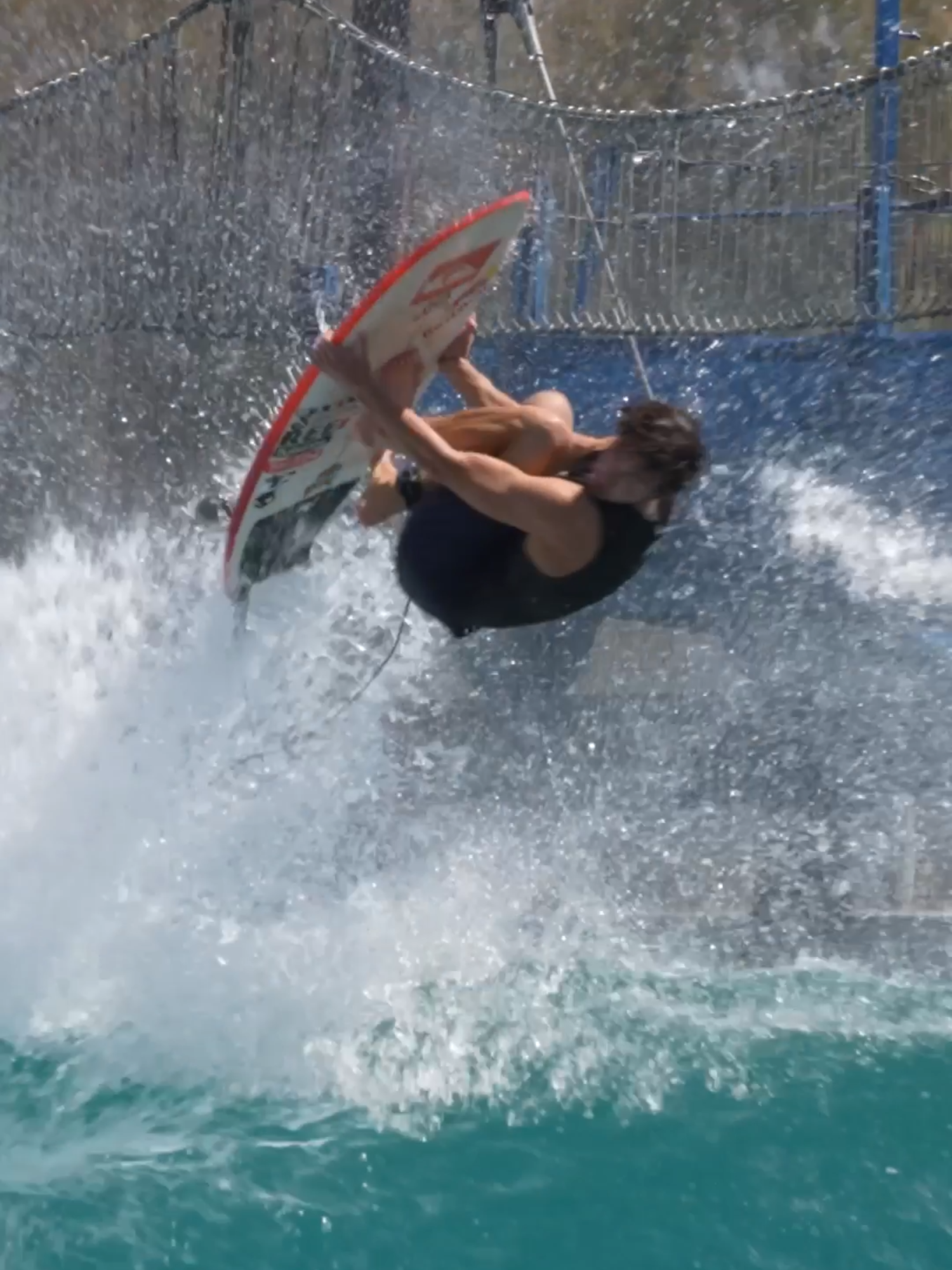 @griffin_cola bringing the rodeo to the Ranch. #surfing #wavepool