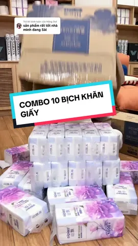 Trả lời @Hồng Dol Combo 10 bịch khăn giấy #khangiay #sipiao 