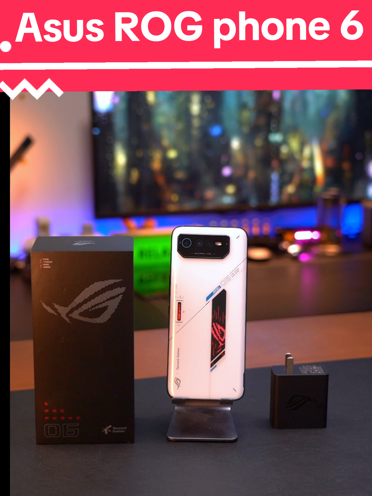 Asus ROG phone 6 Unboxing ASMR #fyp #asus #rog 