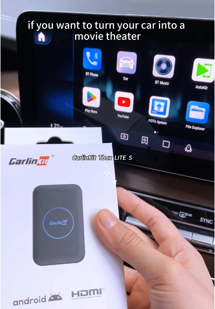 How can I share YouTube to rear monitor by CarPlay box CarlinKit Tbox LITE S? #carlinkit #carplay #cargadgets #caressentials #carmods #techtips #cartech #tiktokmademebuyit #fyp 