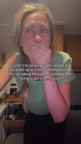 Not that terrifying and NOT OK. #campingalone #scary #wtf 