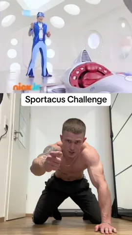 SPORTACUS Challenge🫡 (Der Bruder ist ganz anderes Level) #foryou #calisthenics #challenge #pushups #sportacus 