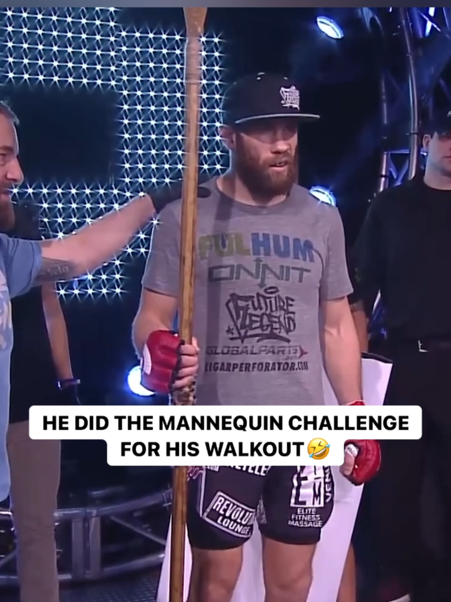 Remember when David Rickels did the mannequin challenge on his walkout? 🥶🔥 Iconic vibes only! #mannequinchallenge #Bellator #PFL #mma #mmafighter #sports #combatsports