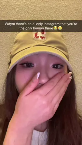 Wdym there’s an ai only instagram that you’re the only human there 😭