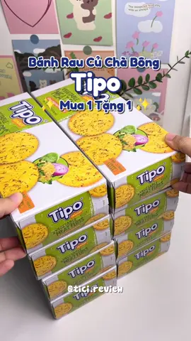 Bánh rau củ chà bông Tipo đang được Mua 1 Tặng 1 cb tranh thủ không hết km nha #ticireview #unboxing #tipo #banhquy #banhraucuchabong #ancungtiktok 