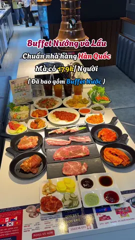 Buffet thịt nướng lẩu Hàn Quốc, chỉ từ 179xu gọi thả ga, không giới hạn 🤤 #beebangiay #buffet #beef #bbq #thitnuong #LearnOnTikTok #reviewanngon #ancungtiktok #lau #hotpot #viral #xuhuong #beebangiay 
