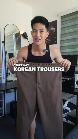 Coffee and khaki colored trousers ✅ | @OTHERWAY  #pants #trousers #pleatedpants #widelegtrousers #outfitideas #outfitinspo #pantsformen #trouserforwomen #pantsforwomen pants, pleated pants for men, pleated pants uniqlo, outfit men, outfit ideas, outfit inspo, korean, stretchable trousers