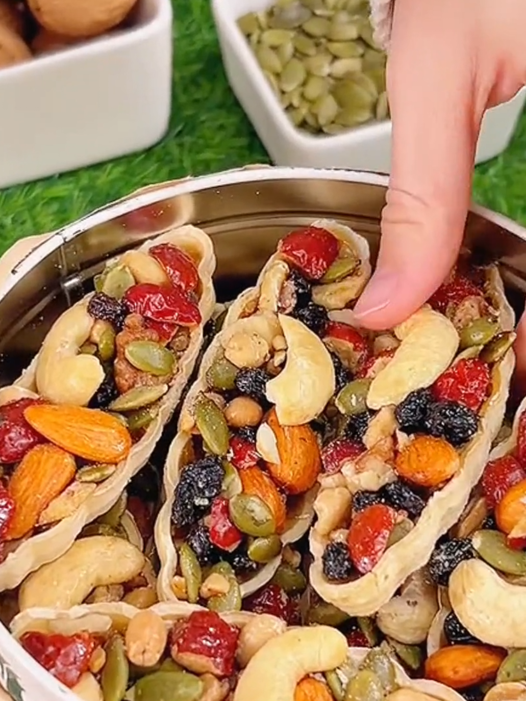 Bánh Thuyền Mix Hạt Dinh Dưỡng #doanvat #banhthuyenhatdinhduong #xuhuong #banhthuyenmixhat 