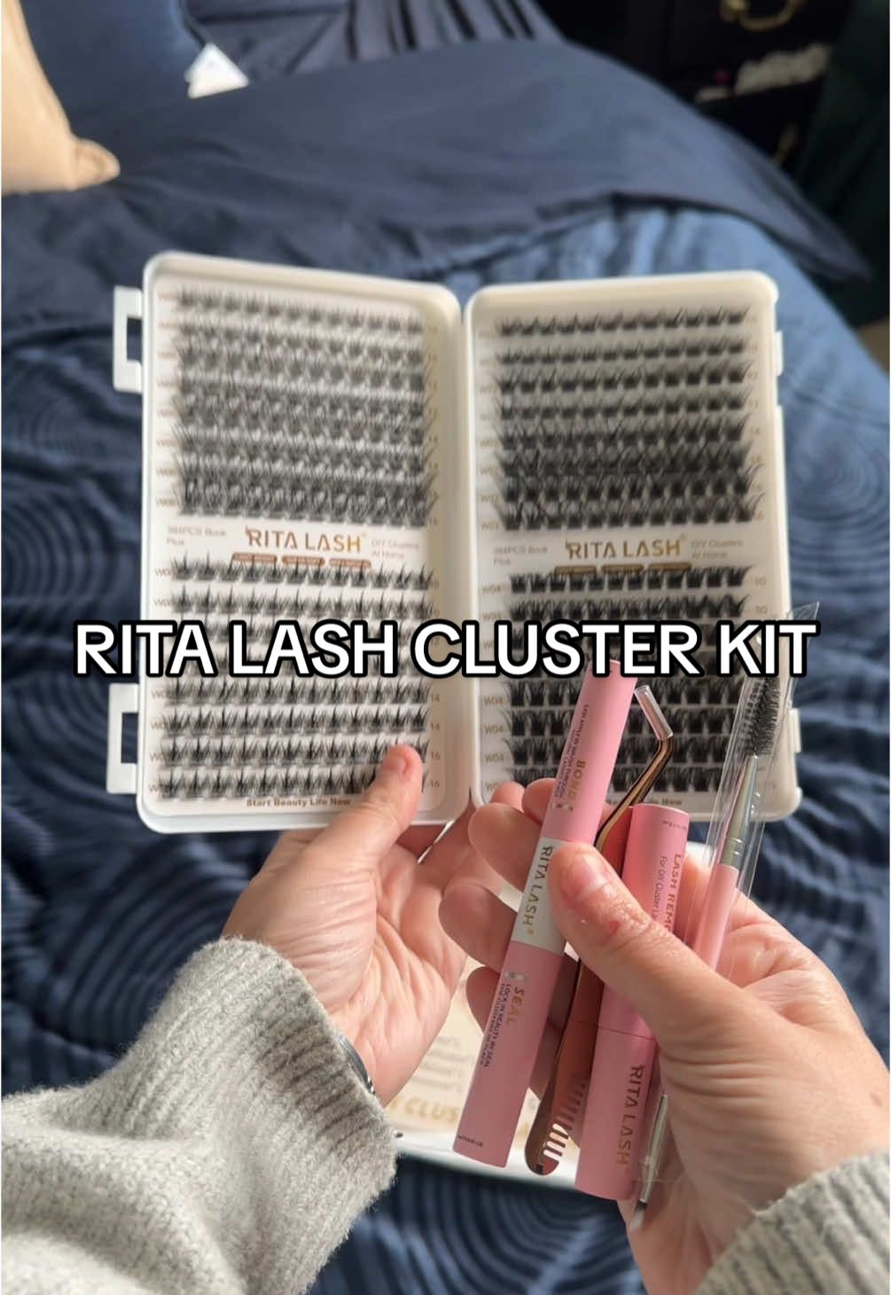 No time for complicated lashes? Same. Rita lashes super easy, soft and full glad- with everything you need, under £10 💕 #lashgame #clusterlashes #ritalashes #cluster #lashes #diylashes 