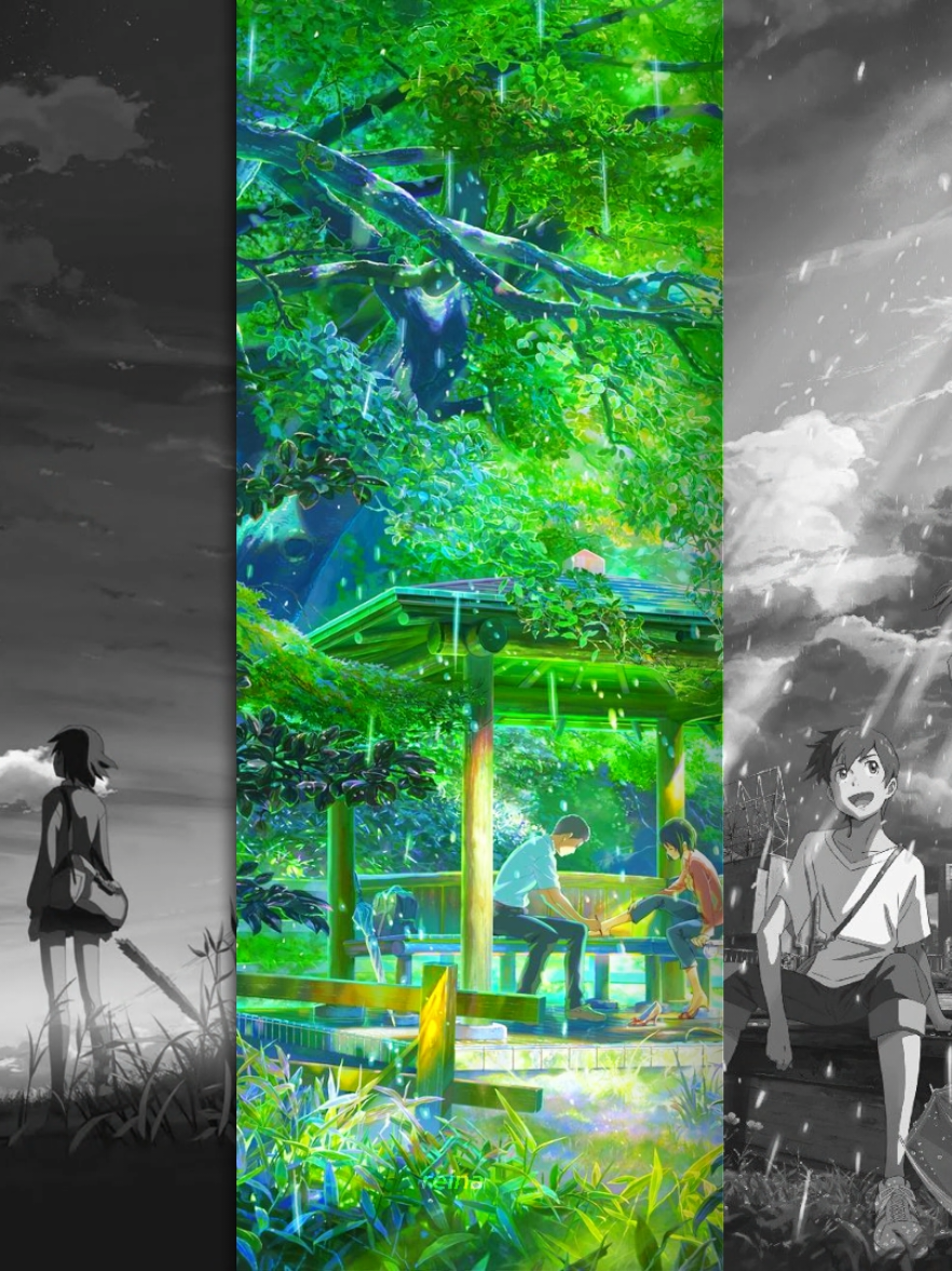 Shinkai Makoto's anime part 2. #anime #thegardenofwords  #fyp #piano #music #chillvibes 