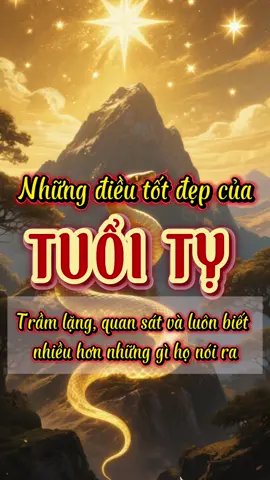 những điều tốt đẹp của tuổi Tỵ. bạn có không nhé  #viral #menhvanso #lifecode #tuoity #