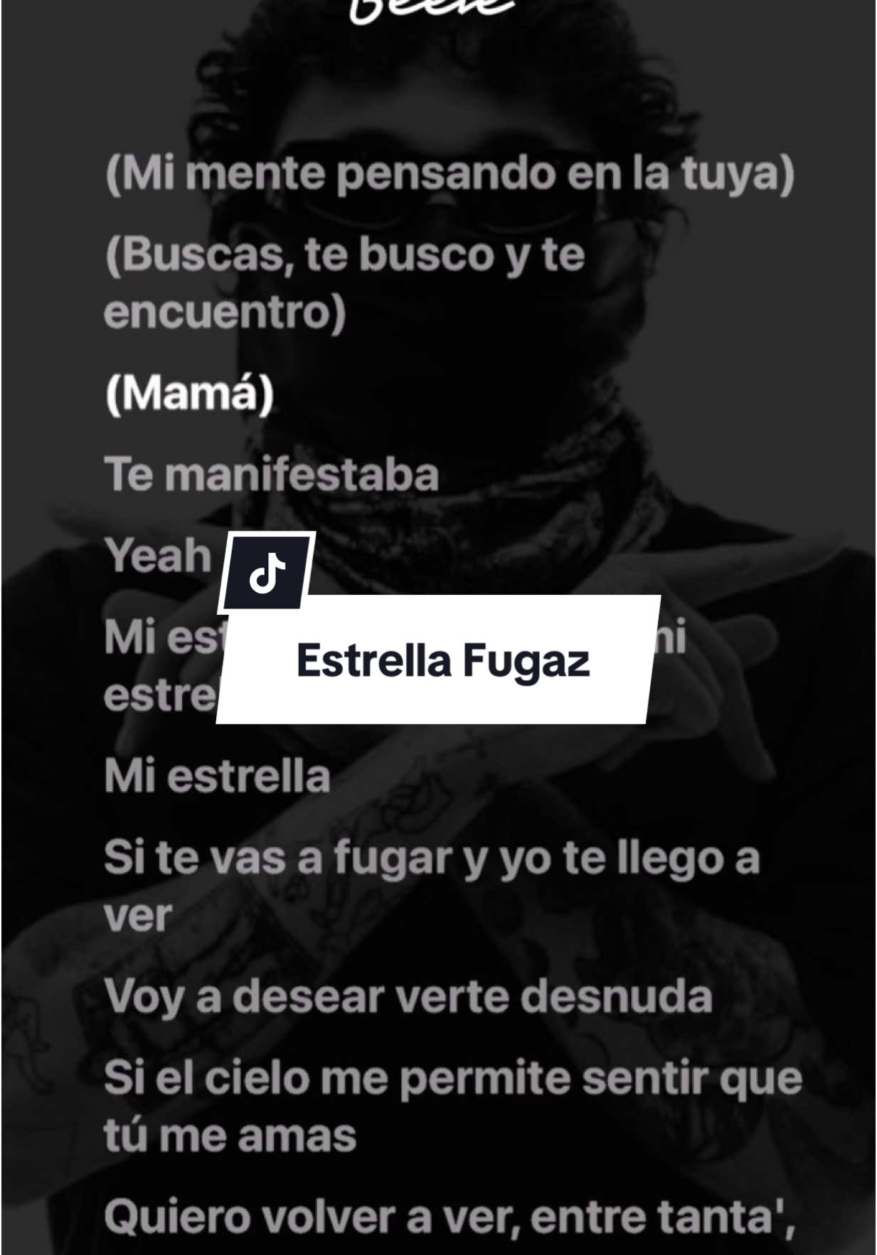 Estrella fugaz, Beele del álbum #borondo #beele #lyrics #letrasdecanciones #estrellafugaz 