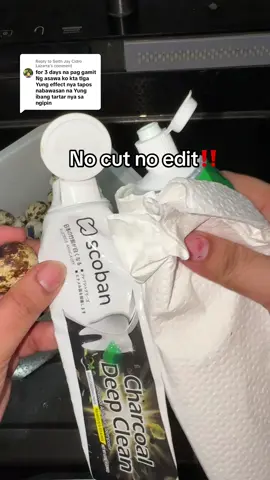 Replying to @Seith Jay Cidro Lazarra  Charcoal deep clean toothpaste #scoban #scobantoothpaste #fyp 