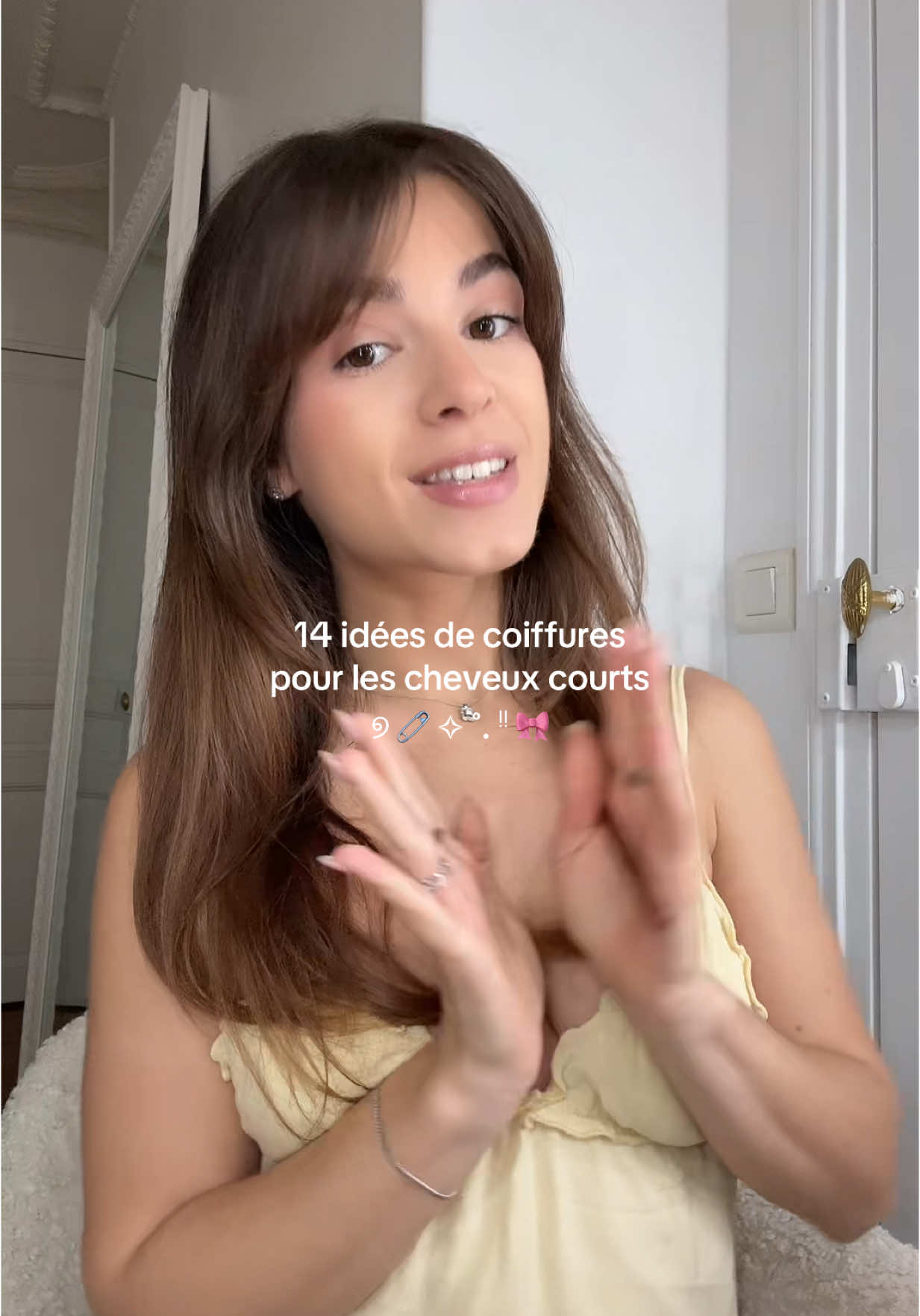 inspiration / idées de coiffures attachés faciles à faire pour les carré longs <3 - #tipsforgirls#hair#hairstyle#idea#inspiration#shorthair#aestheticvideos 