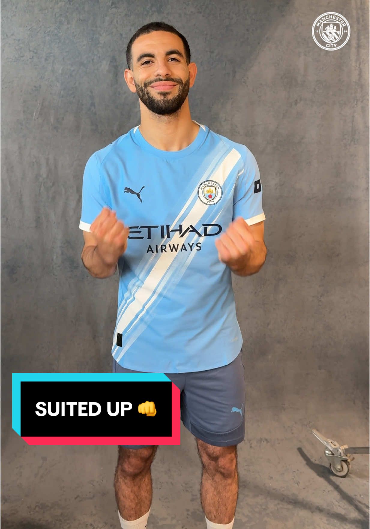 Suited up for the new season 👊 #ManchesterCity #ManCity #RayanAitNouri 