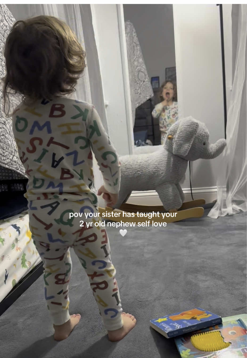 who is this diva? 🥹  #selflove #selflovejourney #biggestfan #nephew #toddlersoftiktok #proudauntie 