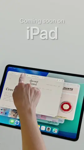 Big things coming to iPad. This fall, you’ll be able to multitask with a ton of windows, access files from your Dock, navigate with a menu bar, and do so much more on your iPad. Learn more at www.apple.com/os. “Only You” by Ginger Root #iPadOS26 #WWDC25 #Apple 