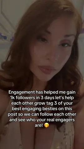 Engagement is key!🗝️ Let’s help each other win!! Tag your 3 best engagers!!! Let’s grow yall!! #engagment #engagingbesties #engagingcontent #engagementiskey #creatorsearchinsights 