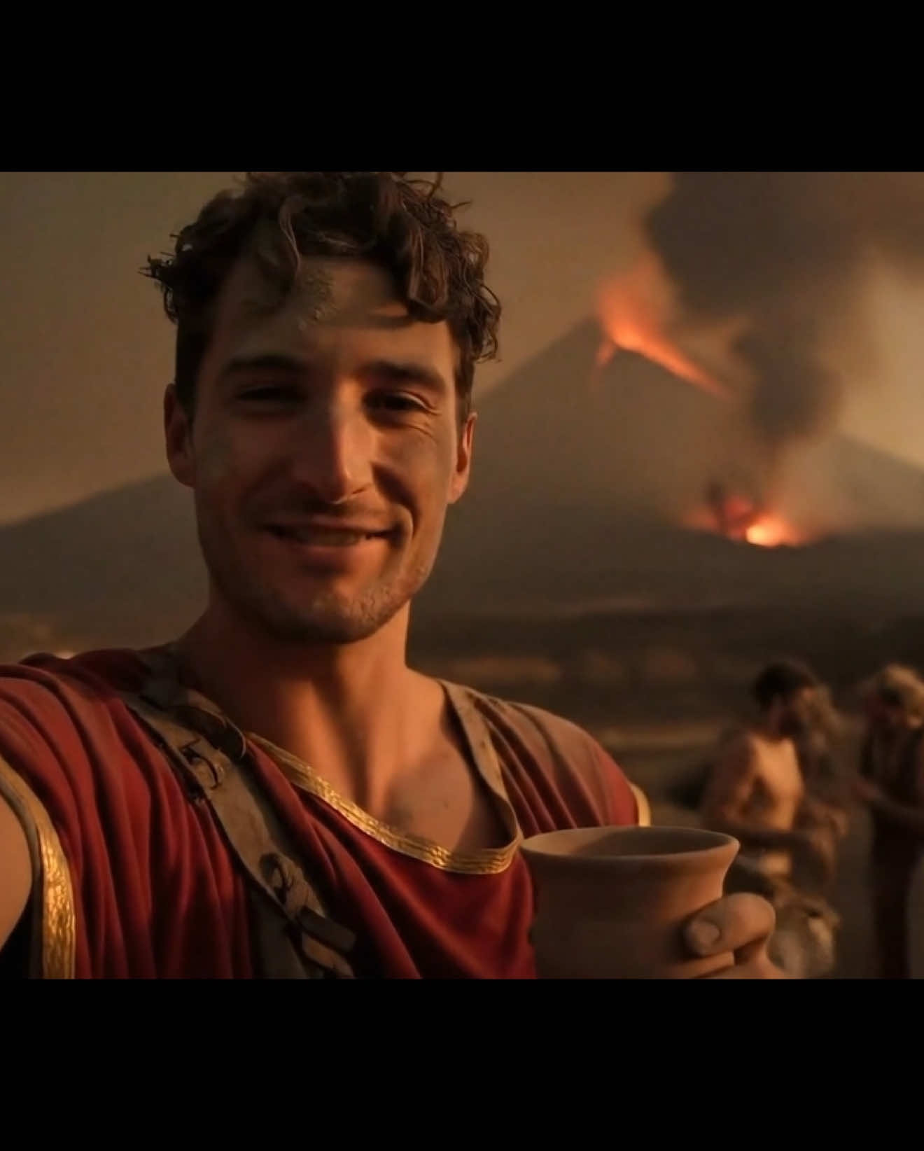 Pompeii, 79 A.D. #pompeii #vesuvius #historytok #veo3 #midjourney #volcano 