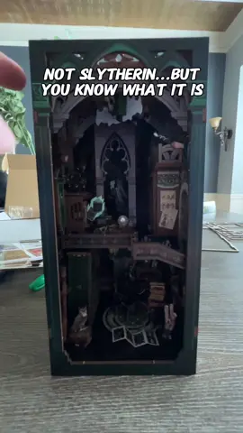 You can do this in a few hours or make it last a couple days! Looks so cool on my bookshelf! #diydecor #booknook #wizard #tiktokmademebuyit #harry #diyproject 