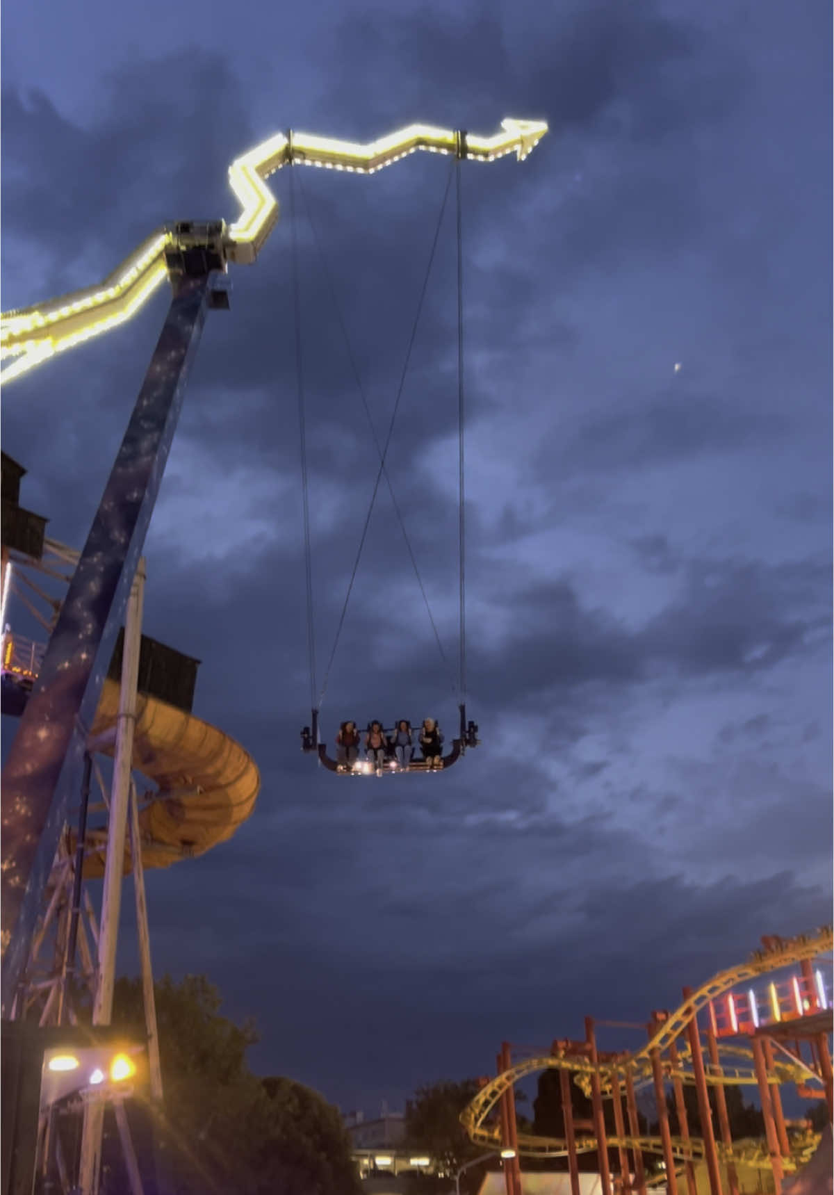 Prater Turm: Soaring, 117m-high swing carousel in Wurstelprater amusement park offering panoramic city views. #praterturm #vienna #wien #PlacesToVisit #thingstodo #fyp 