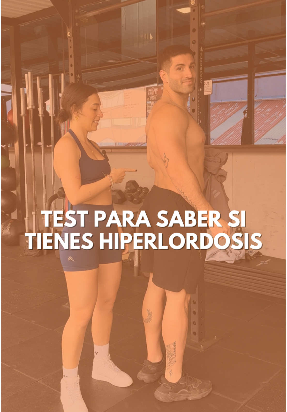 Esta es solo una prueba, el diagnostico final lo determina un profesional de la salud #hiperlordosis #columnalumbar #espaldabaja #entrenamientofuerza 
