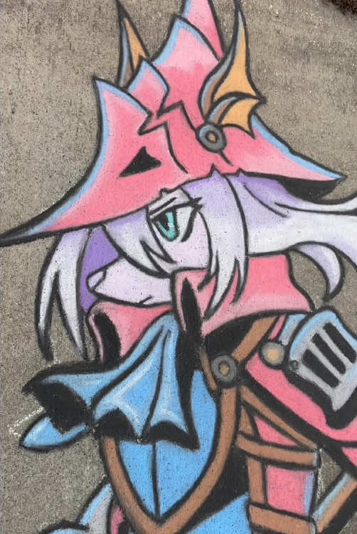 Freya Crescent from Final Fantasy IX, one of my all-time favorite games. #chalkart #finalfantasy #fanart #art #ff9 #finalfantasy9 #ffix #freya #finalfantasyix #mtg #squareenix #ps1 #jrpg