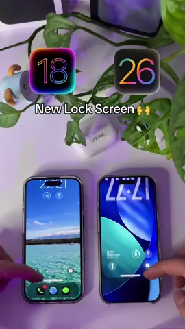 iOS 18 VS iOS 26 Side by Side - What are your thoughts on this brand NEW iPhone Update? 😍🤯 #apple #appleevent #ios #newios #wwdc #ios26 