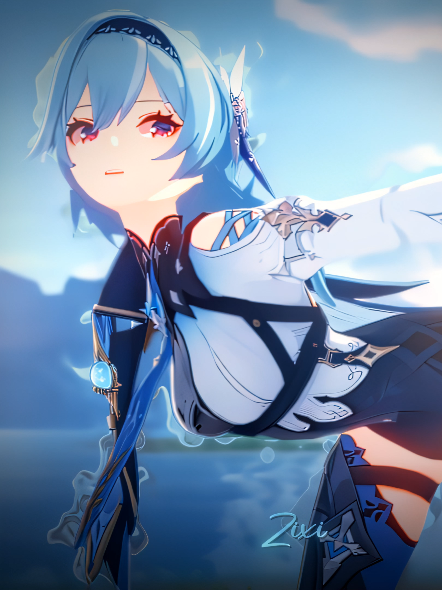 Eula a baddie fs ib - @larnet1 #GenshinImpact #eula #animeedit #animegirl #bakerysqd #tenjusq #hoshisq #edit #anime
