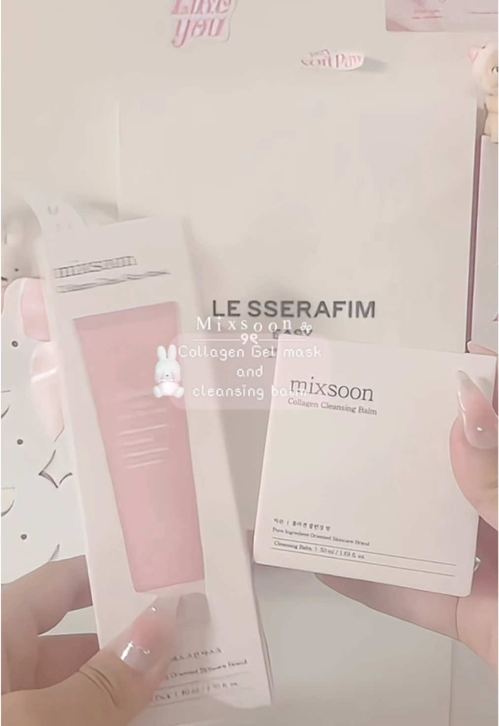 Thank you @mixsoon ! 💕 All products can be found on @OLIVE YOUNG Global, use code LUV4ROS3 to get $$ off  #skincare #mixsoon #gelmask #cleansingbalm #collagen #kbeauty #pr #oliveyoung #fypシ #lesserafim #wavetoearth #kpop #collaboration 